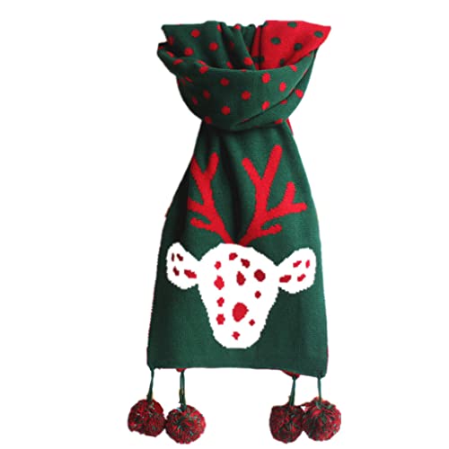 Écharpe à pois homme avec franges pour sorties hivernales et fêtes de Noël