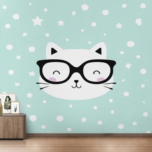 Papier peint chat pour décorer un grand mur de chambre