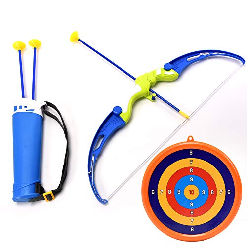 WonderPlay Kids Archery Bow and Arrow Toy Play Set with Target and Arrow