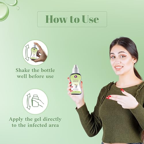 Image of Tooth & Gum Gel | Prevents Gum Swelling, bleeding & infections | Treats Mouth Ulcers and Oral Cavities | 20 ml (Pack of 4)