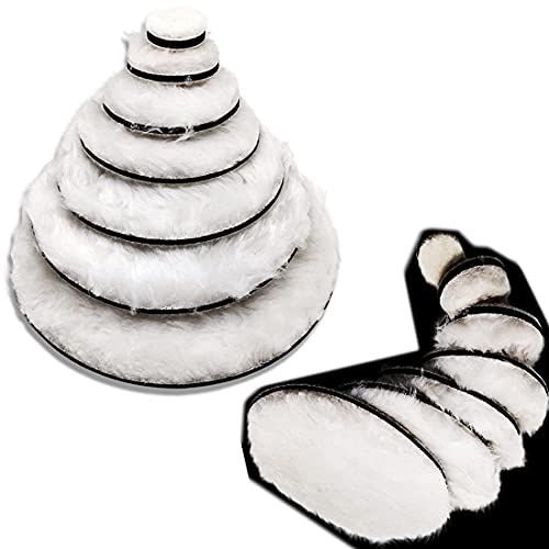 Image of DIY Crafts 3 Pcs, 4 inch inch Fur Felt Pad Only, Fur Felt Pad Only For Car Cleaning Felt Wool Foam Polishing Waxing Pad Buffing Polishing Wheel Sponge Wool Buffing Pad(3 Pcs, 4 inch inch Fur Felt Pad Only)