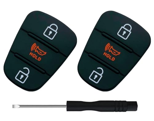 Coque de clé pliable pour Kia Sportage Rio Soul 2010-2014 en caoutchouc lot de 2