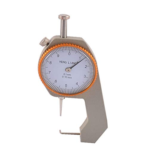 Medidor de espesor de calibre de dial redondo compacto New Lon0167 confiable con rango 0-10 mm y resolución 0.1 mm miniatura 2