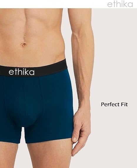 Image of Ethika Anti Bacterial Micromodal Solid Underwear for Men Combo Airsoft Trunk Breathable Inner for Men Sweatproof Underwear [Pack of 6]