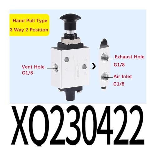 Valve pneumatique XQ25061 à commande par tige pour commutation fluide - 3