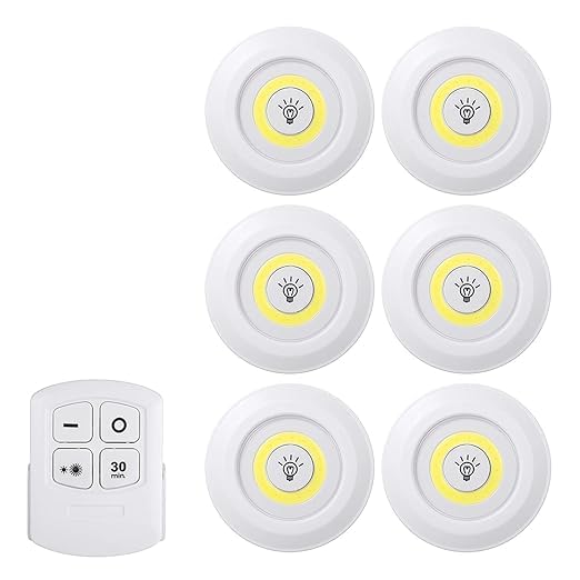 Drumstone (𝐄𝐱𝐥𝐮𝐬𝐢𝐯𝐞 𝟐𝟎 𝐘𝐞𝐚𝐫𝐬 𝐰𝐚𝐫𝐫𝐚𝐧𝐭𝐲 Enhance Your Home Lighting: Set of 3 LED Lights with Remote Control for Customizable Illumination -Energy Efficient-image-48