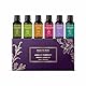 Majestic Pure 100% reines ätherisches Öl-Set – 6 x 10 ml (Pfefferminze, Lavendel, Eukalyptus, Teebaum, Zitronengras) für Diffusoren, Aromatherapie, Kerzen, Luftbefeuchter