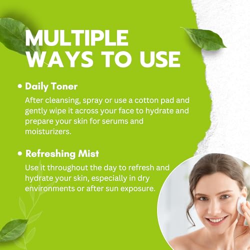Hebepe Green Tea Matcha Facial Toner Mist With Aloe Vera, Refreshing, Moisturizing, And Soothing Face Toner thumb #4