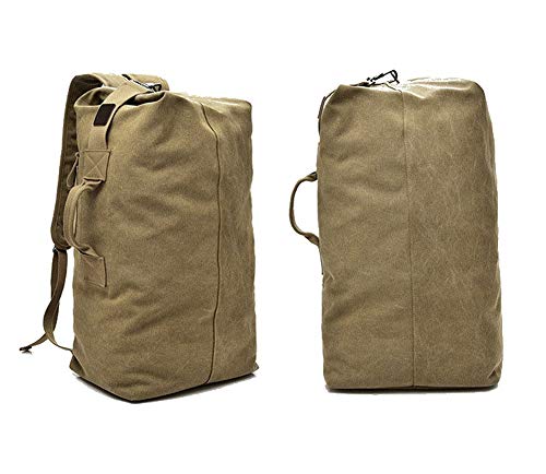Large Capacity Travel Climbing Bag Tactical Military Duffel Bag Top Load Double Strap Canvas Backpack2