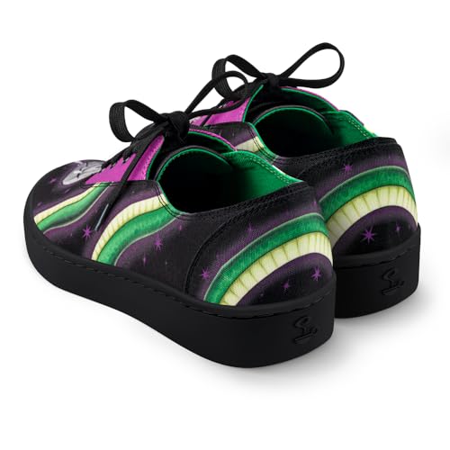 Image of Hot Chocolate Design All-Day Women's Lace-Up Sneakers | Canvas Upper, Cushioned Footbed with Arch Support, Flexible Rubber Outsole, Vegan Construction, Casual Everyday Sneakers