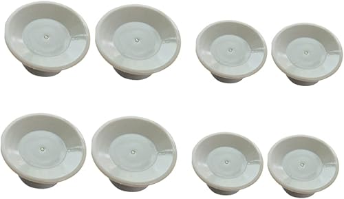 KOMBIUDA Soporte portátil para computadora portátil, 8 piezas, cojín elevador redondo, base de elevación, soporte para computadora portátil