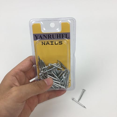 Clavos para colgar niquelados de 2 pulgadas, 50 piezas miniatura 2