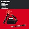 CRAFTSMAN 3-in-1 Leaf Blower, Vacuum and Mulcher, Backpack Blower Up to 260 MPH, 12 Amp, Corded Electric Leaf Collector (CMEBL7000) #1