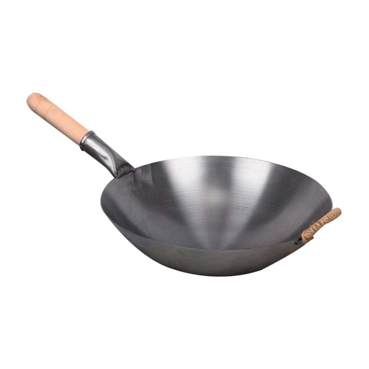 Wok fonte VOSAREA antiadhésif pour cuisiner sainement sans attacher