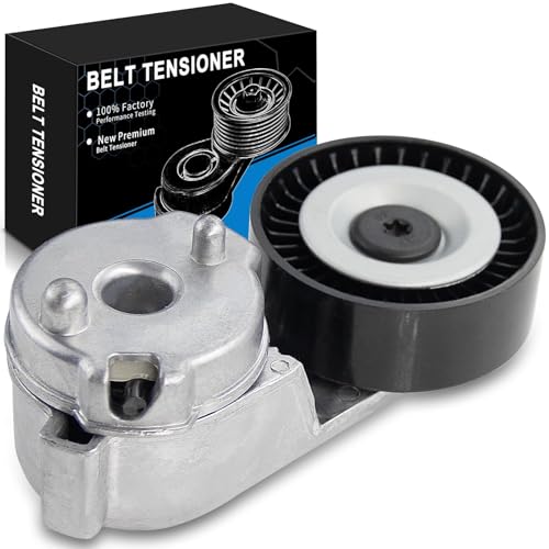 SZKAIDAG Belt Tensioner Assembly with Pulley for:-Jeep Grand Cherokee 1999-2004, Wrangler 2000 2001 2002 2003 2004 2005 2006, 4.0L L6 Replacement OE# 38163, 04854089A, 4854089AB, 419016, 89245