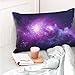 CHNOBET Nebula fioletowa galaktyka poszewka na poduszkę 50 x 76 cm, poszewka na poduszkę zamek błyskawiczny, miękka i przytulna, marszczona, poszewki na poduszki standardowy rozmiar 1 opakowanie