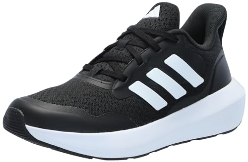 adidas Fortarun 2.0 Sneaker, Black/White/Black, 7 US Unisex Big Kid