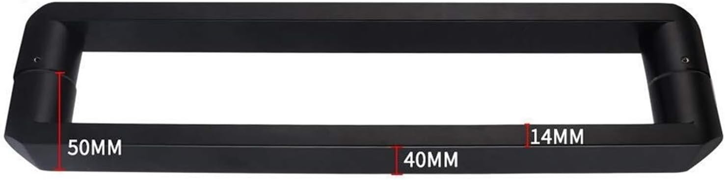 Black 304 Stainless Steel Glass Door Handle Bathroom Shower Room Shop Door Office Door Push-Pull Handle,10 Lengths (Size : Length 340mm)