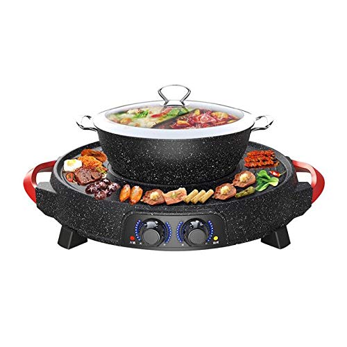 Multifunktions-Elektro-Hot Pot Elektro-Grill und Hot Pot in Einer Maschine Korean Style Electric Grill