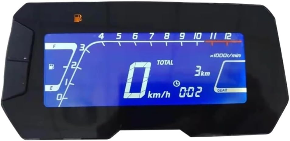 Motorcycle Odometer Gauge 12000 RPM Motorcycle Odometer Digital Electric Modified Adjustable Tachometer For CB150R