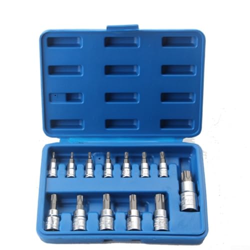Juego de 13 llaves de vaso Torx de aleación de acero para un uso eficiente en automoción y maquinaria