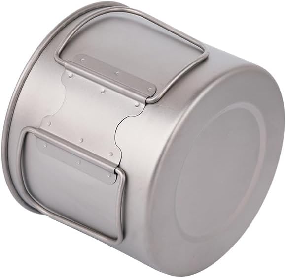 kkekos Multi-Functional Titanium Lightweight Pot and Fry Pan Combo for Outdoor Cooking and Camping