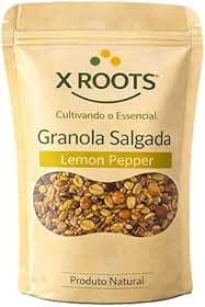 Granola Salgada Lemon Pepper | Mix Crocante com Toque Cítrico e Especiarias | Ideal para Saladas, Sopas e Pratos Gourmet - 500gr - X Roots