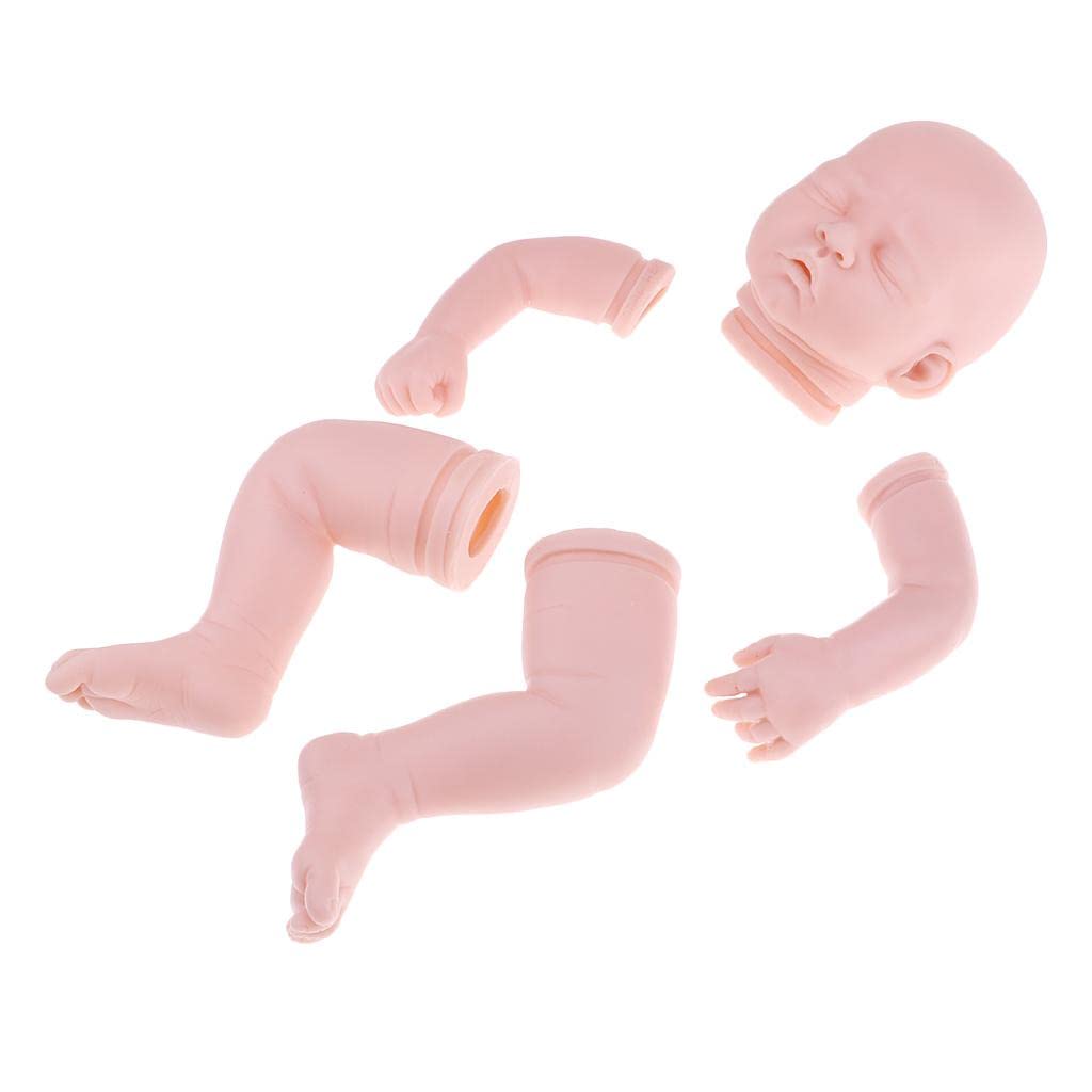 CLUB BOLLYWOOD® Real Touch Soft Silicone 20inch Reborn Kits Lifelike Sleep Baby Doll Blank Head Limb Mold DIY Making Accessories #2|1 Piece Head-image-47