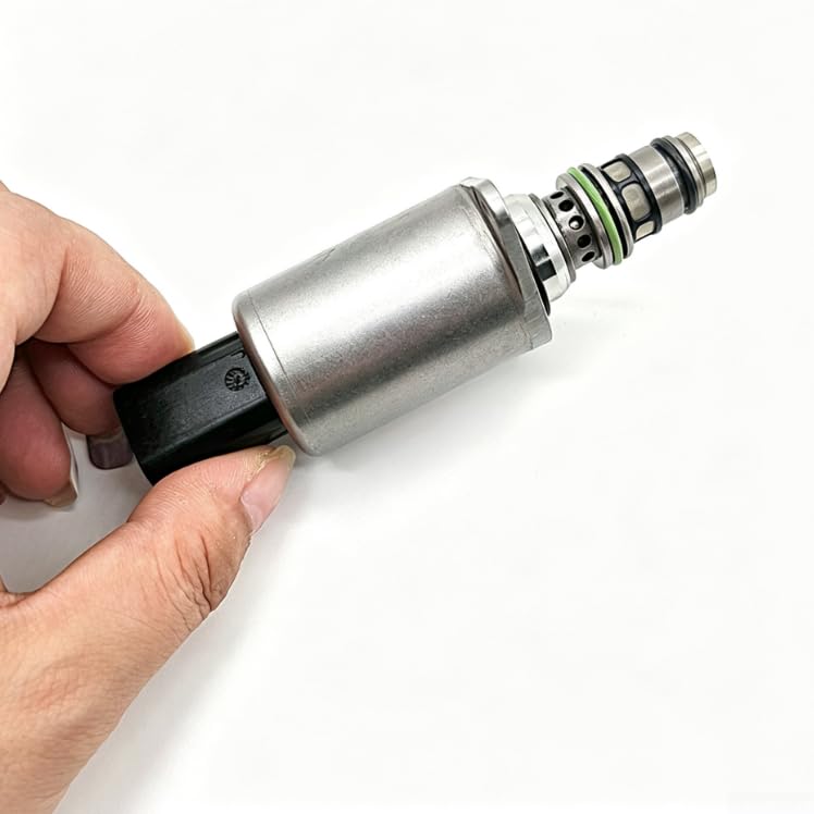 Válvula solenoide proporcional para bomba hidráulica con bloqueo de