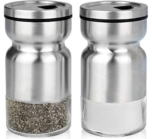 Cuisinox Stainless Steel Salt And Pepper Shakers Set, 4" Each