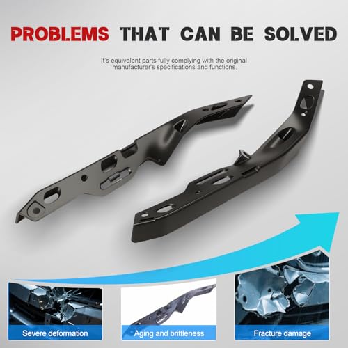 Image of 4PCS Front Bumper Bracket Charger 68226532AA 68226533AA | Secure Fit; Precise Alignment; Durable Build; Crack Resistant; OE Replacement