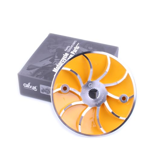 Image of Glixal Lightweight Racing Drive Face Fan for GY6 125cc 150cc 180cc 200cc 152QMI 157QMJ Engine Based Scooter Moped ATV Go-Kart Quads (Yellow)