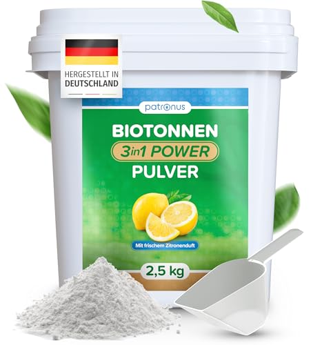Biotonnenpulver bei Maden und Geruch 2 5kg [Vorteilspack] - effektiver Schutz vor Maden in der Mülltonne verhindert Schimmel und Feuchtigkeit biologisch abbaubar für kompostierbare Abfälle