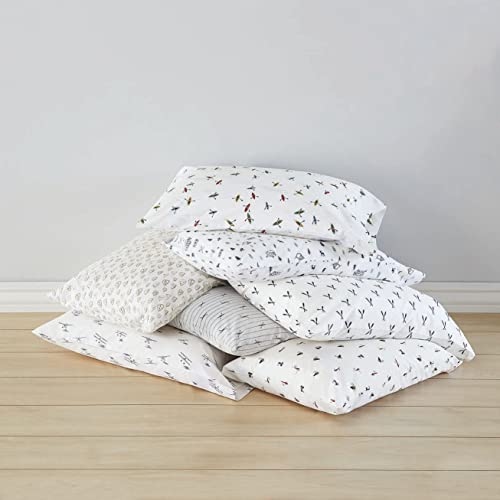 Image of Eddie Bauer - King Sheets, Cotton Percale Bedding Set, Crisp & Cool Home Decor (Navy Plaid, King)