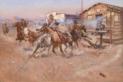 Cuadro en lienzo para decoración de paredes de 60x90cm, obra clásica Fumo di a de Charles Russell