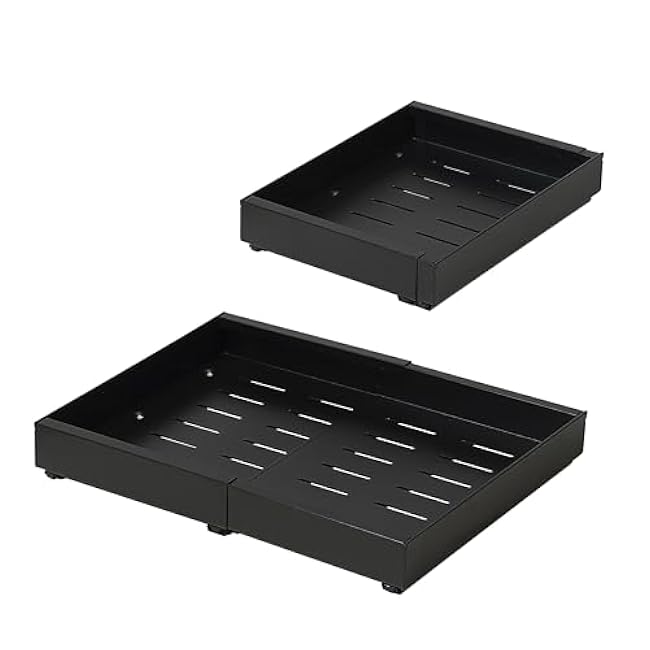 SunnyPoint BLACK Cabinet Organizer Drawer Shelf
