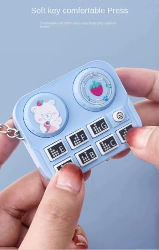 image for TayloHil Musical Instrument Pendant Keychain with Buttons and Sounds (