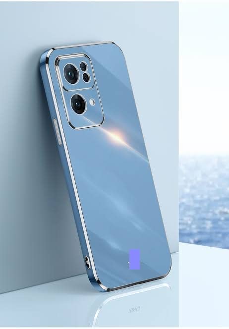 Apurb Store for Oppo Reno 7 Pro 5G Luxury Plating Phone Case Solid Color Soft Silicone Back Cover (for Oppo Reno 7 Pro 5G, Blue) (B0B36FGF77) Amazon Price History, Amazon Price Tracker