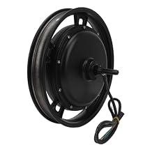 Focket Brushless Hub Motor, 500W to 3500W 48V 90V Gearless High Power Torsion 16 Inch Wheel Hub Motor, Disc Brake with Double Hall for Electric Motorcycle Scooter