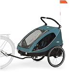 hauck – hauck Dryk Duo 2in1 Fahrradanhänger & Buggy für 2 Kinder, Oc