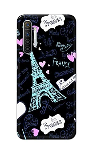 Image of PRINTFIDAA Lovers Famous Place Eiffel Tower in Paris Printed Designer Hard Back Case Cover for Realme XT /Realme X2 -(TY) MVN1003