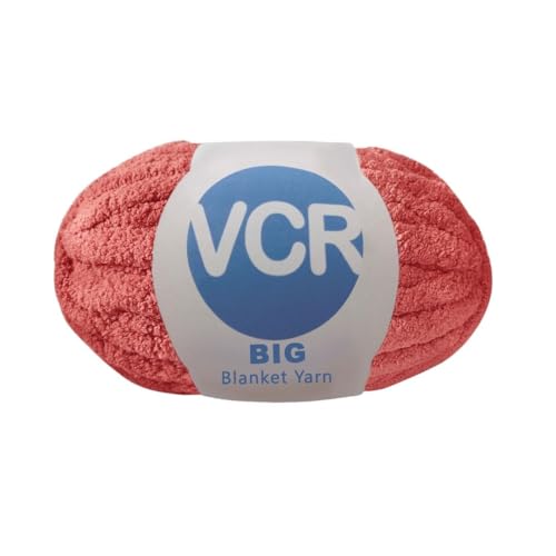 Image of VCR Burnt Orange Yarn, 200 Grams Big Chunky Hank, 22 Meters Length, Suitable for Knitting Blankets and Pillows, 100% Polyester Yarn Ball for Crochet DIY, Soft Threads, Pack of 1