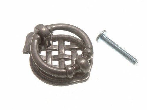 Boutons de tiroir en treillis laiton antique 35mm lot de 12 boutons de meuble vintage avec vis