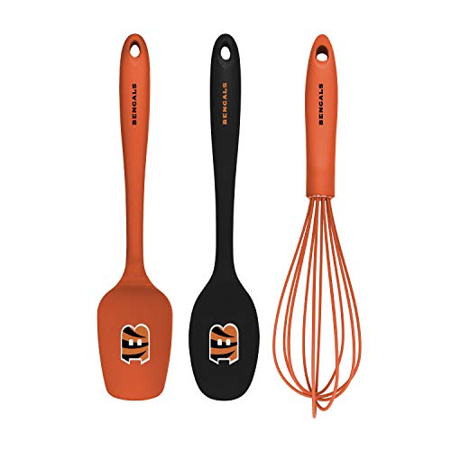 SportsVault Silicone Cincinnati Bengals 3-Piece Kitchen Utensil Set