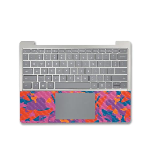 Image of MightySkins Carbon Fiber Skin Compatible with Microsoft Surface Laptop Go 3 (2023) Full Wrap Kit - Pop Camouflage | Protective Durable Textured Carbon Fiber Finish | Made in The USA