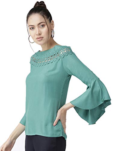 Image of Style Quotient Women Solid Viscose Rayon Smart Casual top