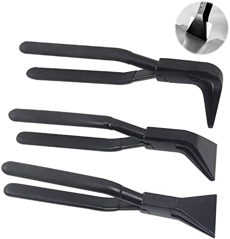 3 PCS hand seamers Sheet Metal Bender, Sheet Metal Pliers Set, Carbon Steel Material Metal Bending Tool with Straight, 45° & 90° Jaws, Sturdy and Durable Forging Pliers