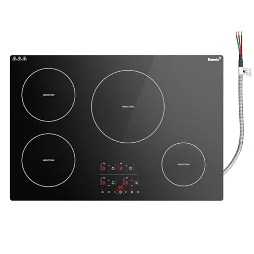Image of Ranein 30 Inch 4 Burner Induction Cooktop, 7800W, 240V