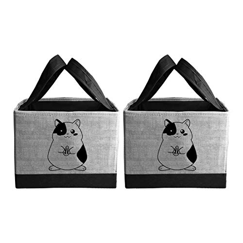 Image of PrettyKrafts Toys Storage Box, Storage Organizer for Kids, (Pack of 2) Jute Grey