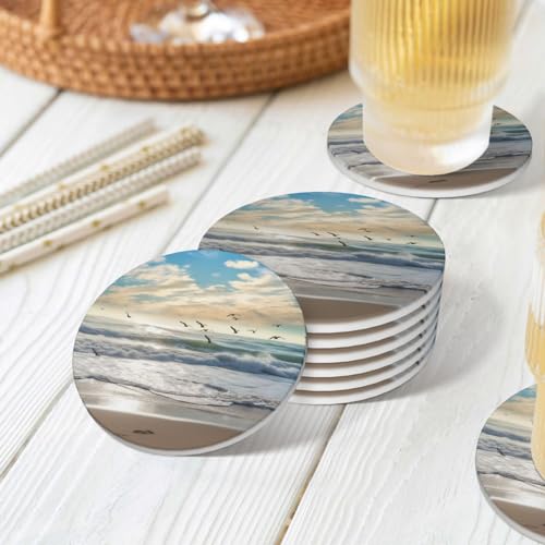 Dessous de verre en céramique absorbant pour éliminer les traces d'eau - 8